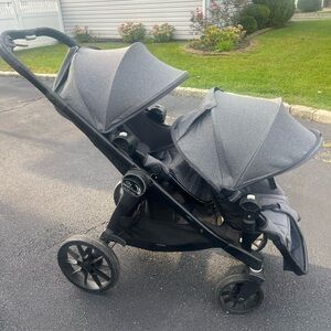 Gray Double Stroller